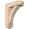 Ekena Millwork Thorton Arts and Crafts Smooth Bracket w/ Offset Brace, Douglas Fir, 5 1/2"W x 16"D x 20"H BKT0604X16X20THR03SDF - alternate 1